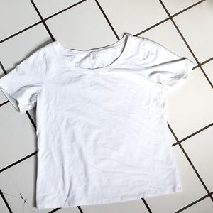 Eileen Fisher t shirt u neck tee tshirt